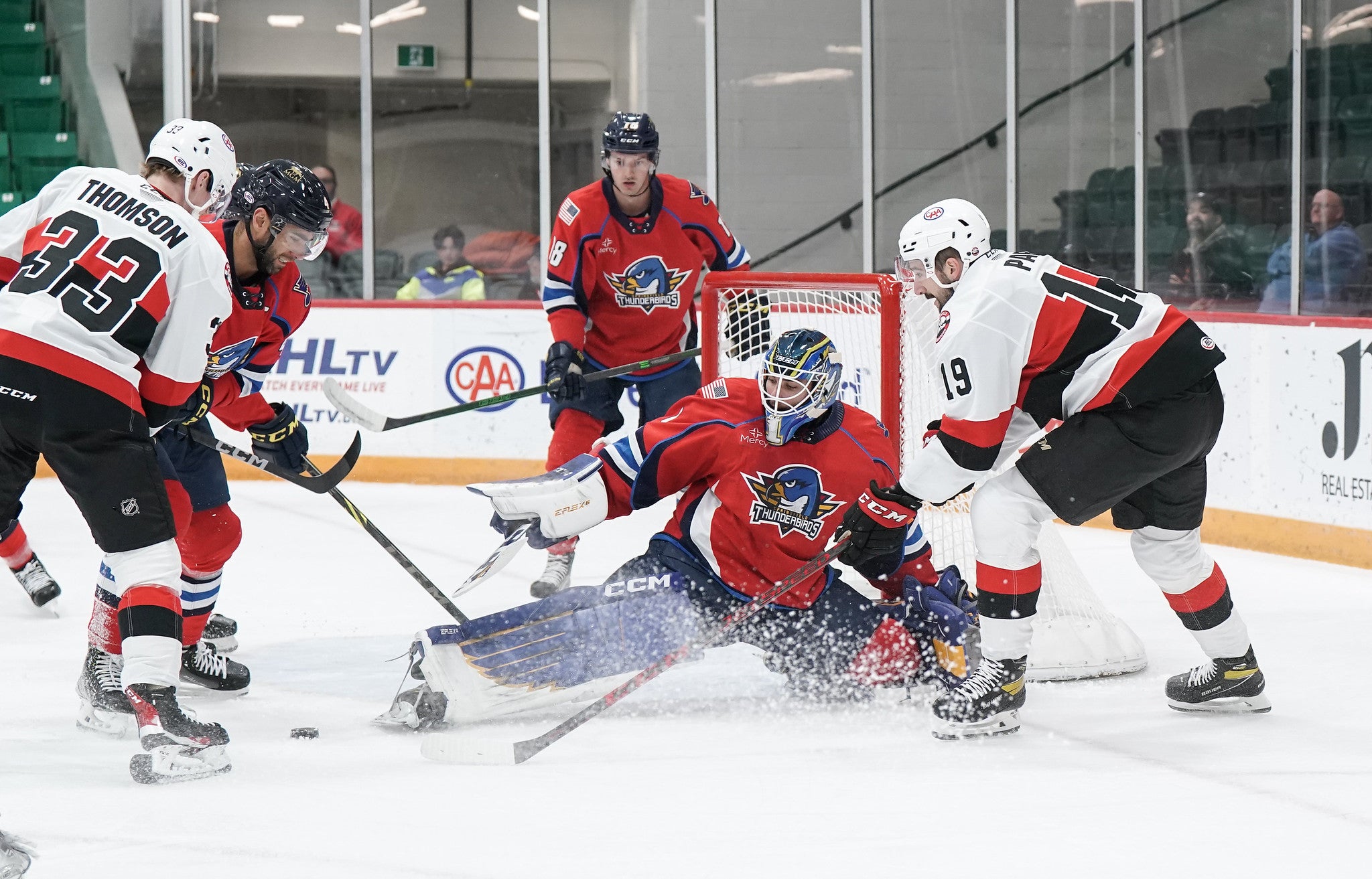 Springfield Thunderbirds took on the Grand Rapids Griffins